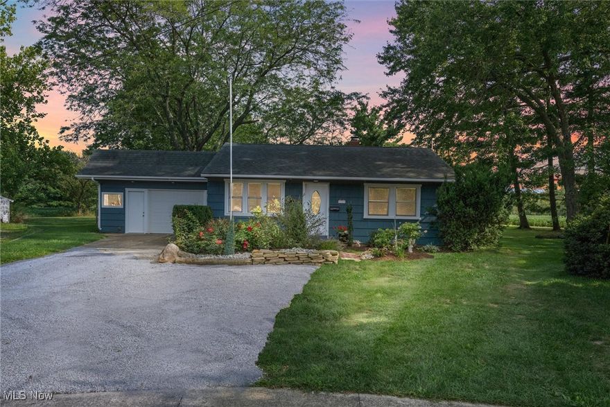 This beautifully updated ranch-style home is the perfect blend of comfort and convenience. Nestled in a peaceful cul-de-sac, this 2-bedroom, 1-bathroom residence boasts stunning hardwood floors in the living room and bedrooms, enhancing its warm and timeless charm. The family room offers a welcoming space to unwind. The home is equipped with modern amenities, including new central air, an updated electrical panel, and pre-wiring for a hot tub, ensuring future comfort and relaxation. A one-car attached garage provides ample storage, keeping the home organized. Set on a premium 0.29-acre lot that backs up to farmland, the property offers both privacy and space while remaining conveniently close to shopping and other amenities. With all appliances included, this move-in-ready home is a true gem. Schedule a showing today with your favorite realtor and make this charming retreat your own!