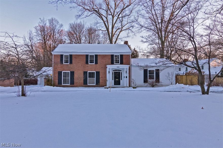 Fantastic opportunity to rent a spacious colonial in Cleveland Heights! With nearly 3,000 square feet of beautifully designed living space, an open floor plan, and a first floor master bedroom suite, all it needs is you!  The two-story foyer flows into the spacious living room with a fireplace and floor-to-ceiling windows. The dining room is open to the living room and features a beamed ceiling, parquet floors and a bow window. You will absolutely love the vaulted kitchen, which showcases granite counters, newer appliances, an abundance of cabinetry, plus an eat-in area with a fireplace and a wall of windows framing the park-like backyard. Enjoy cozy family meals in front of the fireplace, or step out to your private patio for summer cookouts with friends! The first floor master is phenomenal with a vaulted ceiling and a luxurious en-suite bathroom. Upstairs, there is a second master bedroom suite, a hall bathroom, and two additional bedrooms, one of which is set up as an office with b