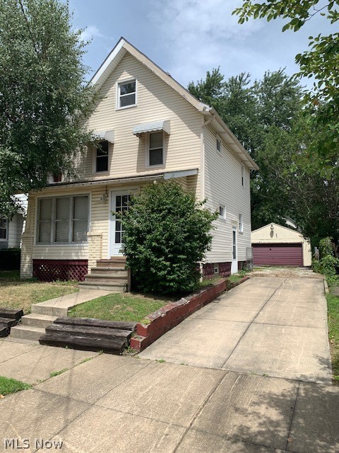 Investors note... sellers are not interested in seller financing options. Homeowners note, what a fabulous price to get a large home with a fenced yard and 2 car garage! Potential galore in this 4-bedroom home. Needs minor cosmetics such as carpets and minor plaster repair, etc., however, the vinyl siding, roof, and windows have been replaced over the last 10 years. Previous owner was older and could not keep up. In addition to 3 spacious floors of living space, this home also comes with a spacious fenced back yard and a 2-car garage! Enjoy many evenings or mornings in the fabulous enclosed front porch. The large bedroom on the third floor (per the auditor) is super large as it is the whole upstairs! The garage will need to be painted and some repairs are needed as well hence is the only reason why this home would not go FHA. This home is selling AS-IS. Sellers assumed it thru an estate and do not have any info on it. If you are handy and are not afraid of minor cosmetic updates,