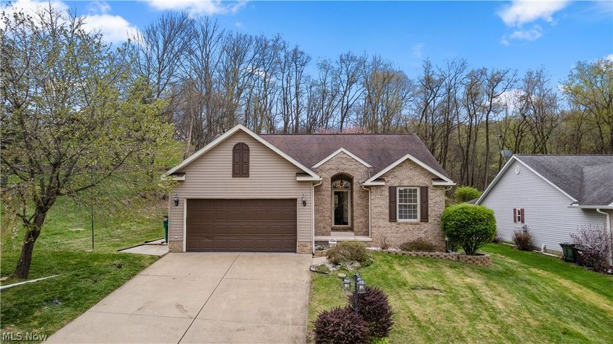 Beautiful two-bedroom, two and a half bath ranch home located in a desirable, quiet neighborhood.  This well-maintained home offers comfortable one-level living with a spacious layout and elegant touches throughout.
The primary suite features a private ensuite bath with walk-in shower and a walk-in closet.  The second full bath
includes a jetted tub and double vanity, creating a spa-like retreat for guests.  The inviting foyer is 
highlighted by a stunning chandelier, while the kitchen showcases beautiful cherry cabinets and quartz
countertops, perfect for everyday living and entertaining.  The partially finished basement offers a spacious
family room or rec room, providing additional living space to fit your needs.  The unfinished portion offers ample
storage space.  A two-car garage, beautiful lot, and backyard patio space, featuring a partially covered area, offers
a quiet setting perfect for relaxing or entertaining, completing this wonderful property.