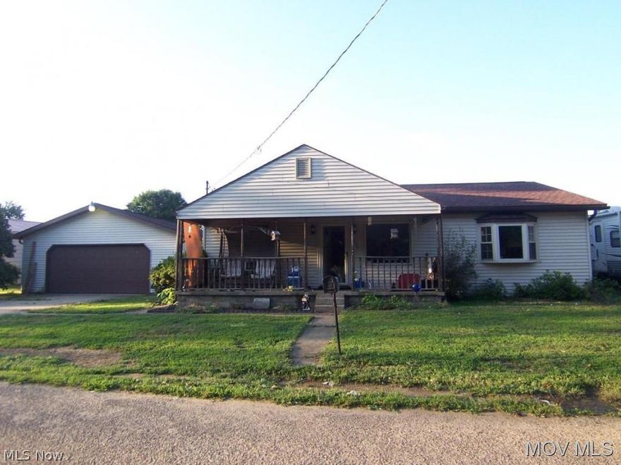 Private location with a detatched double garage with fenced in yard. Outside City Limits. Air is 3 years old. Full basement that could be finished into more finished sq. feet.  Elem: Belpre Elementary School  Elem/Bus: N  JrHigh: Belpre Middle School  JrHigh/Bus: N  High: Belpre High School  High/Bus: N  Fire: VOL  Police: SHF  PossFreeGas: N  ;SQFT=Fin L1:1280, Fin Above:1280, Fin Total:1280, Unfin Bsmt:775, Unfin Above:775;GAR= 2 Car Det