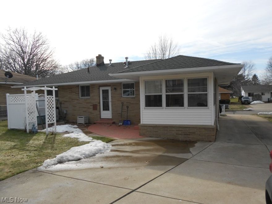 Solid brick ranch with a three season room. Home has a full finished basement with glass block windows. Back patio for pic ins in back yard. Close to every highway. Tons of storage.Kitchen counter tops "4",roof "06", driveway "05", furnace and AC "03", windows "05, vinyl garage door "10" and all kitchen appliances with in 5 years. All appliances stay, Two car garage with opener.  Quite cul-de-sac street. Priced to sell. Seller will look at all offers.