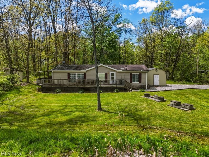 4613 N Lake Rd offers the perfect mix of country charm, privacy, and everyday functionality! Nestled on a beautiful setting in West Farmington, this property features spacious living areas, two full bathrooms, soaring vaulted ceilings, plenty of natural light, and room to spread out both inside and out. Situated on a little over one acre of pure bliss, you’ll enjoy peaceful views, mature surroundings, and the kind of setting that’s hard to find. The backyard is perfectly set up for family gatherings, cookouts, and relaxing bonfire nights under the stars. The newly built outbuilding adds even more versatility with a 16x12 layout, 50-amp electric service, lighting, multiple receptacles, and power door opener access through the convenient my Q app system — perfect for hobbies, storage, projects, or extra workspace. The home also comes complete with major appliances that stay with the property, including the refrigerator, dishwasher, flat-top electric stove, microwave, washer, and dryer — making this move-in-ready opportunity even more appealing. Conveniently located with easy access to nearby highways, shopping, and recreation while still offering that quiet, tucked-away feel buyers love. A rare opportunity to enjoy country-style living with modern convenience!