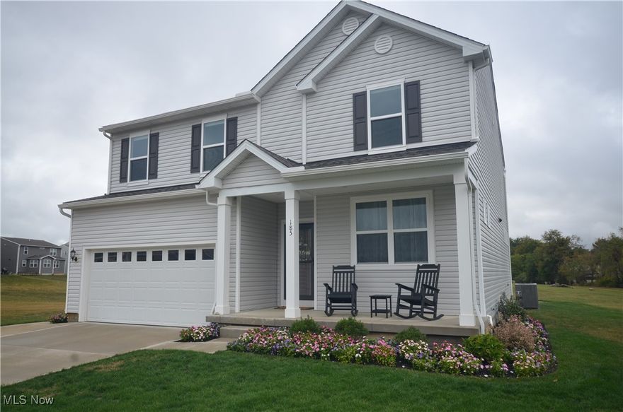 Incredible Opportunity for an Upgraded, Newer Build on a Premium Lot in Tallmadge Reserve!!  This home Features nearly 2700 Sq Ft, 4 Bedrooms, 2.5 Baths, Great Views and So Much More.  Entering the Home the Open Concept is obvious while also offering you a Private Flex Room (currently a sitting area) off of the Foyer.  Continuing down the hall you will come to the Heart of the Home which offers a Huge Eat In Kitchen Concept that is Open to the Large Family Room complete with a Gas Fireplace.  Additionally the 1st Floor provides you with an Office Space along with a Half Bath.  The 2nd Floor is complete with 4 Nicely Sized Bedrooms, 2 Full Baths (one a Private Master Bath), a Large Bonus Room and a Convenient 2nd Floor Laundry.  The Basement offers tons of potential for extra space or storage and is already Plumbed for an Additional Full Bath if desired.  The Exterior of the Home is sure to Grab Your Attention right away with it's Clean and Crisp Curb Appeal situated on a Premium Lot at the End of a Cul De Sac.  Exterior Upgrades and Features Include: Wide Driveway, Extended Garage Depth, Sidewalk From Drive to Backyard/Stamped Concrete Patio, Invisible Pet Fence all sitting on one of the Best Lots in the Neighborhood with Great Views and No Homes Directly Behind You!!  Set up Your Showing Today and see all the Upgrades In Person!!