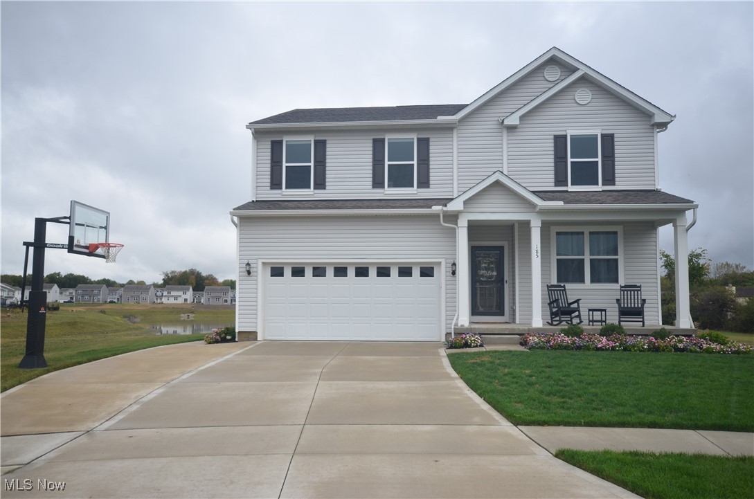 Incredible Opportunity for an Upgraded, Newer Build on a Premium Lot in Tallmadge Reserve!! This home Features nearly 2700 Sq Ft, 4 Bedrooms, 2.5 Baths, Great Views and So Much More. Entering the Home the Open Concept is obvious while also offering you a Private Flex Room (currently a sitting area) off of the Foyer. Continuing down the hall you will come to the Heart of the Home which offers a Huge Eat In Kitchen Concept that is Open to the Large Family Room complete with a Gas Fireplace. Additionally the 1st Floor provides you with an Office Space along with a Half Bath. The 2nd Floor is complete with 4 Nicely Sized Bedrooms, 2 Full Baths (one a Private Master Bath), a Large Bonus Room and a Convenient 2nd Floor Laundry. The Basement offers tons of potential for extra space or storage and is already Plumbed for an Additional Full Bath if desired. The Exterior of the Home is sure to Grab Your Attention right away with it's Clean and Crisp Curb Appeal situated on a Premium Lot at the End of a Cul De Sac. Exterior Upgrades and Features Include: Wide Driveway, Extended Garage Depth, Sidewalk From Drive to Backyard/Stamped Concrete Patio, Invisible Pet Fence all sitting on one of the Best Lots in the Neighborhood with Great Views and No Homes Directly Behind You!! Set up Your Showing Today and see all the Upgrades In Person!!