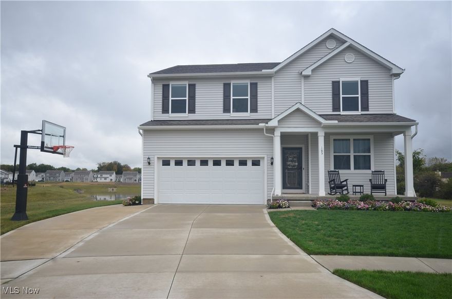 Incredible Opportunity for an Upgraded, Newer Build on a Premium Lot in Tallmadge Reserve!!  This home Features nearly 2700 Sq Ft, 4 Bedrooms, 2.5 Baths, Great Views and So Much More.  Entering the Home the Open Concept is obvious while also offering you a Private Flex Room (currently a sitting area) off of the Foyer.  Continuing down the hall you will come to the Heart of the Home which offers a Huge Eat In Kitchen Concept that is Open to the Large Family Room complete with a Gas Fireplace.  Additionally the 1st Floor provides you with an Office Space along with a Half Bath.  The 2nd Floor is complete with 4 Nicely Sized Bedrooms, 2 Full Baths (one a Private Master Bath), a Large Bonus Room and a Convenient 2nd Floor Laundry.  The Basement offers tons of potential for extra space or storage and is already Plumbed for an Additional Full Bath if desired.  The Exterior of the Home is sure to Grab Your Attention right away with it's Clean and Crisp Curb Appeal situated on a Premium Lot at the End of a Cul De Sac.  Exterior Upgrades and Features Include: Wide Driveway, Extended Garage Depth, Sidewalk From Drive to Backyard/Stamped Concrete Patio, Invisible Pet Fence all sitting on one of the Best Lots in the Neighborhood with Great Views and No Homes Directly Behind You!!  Set up Your Showing Today and see all the Upgrades In Person!!