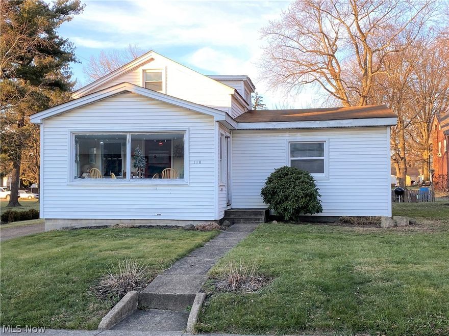 Columbiana, OH - One floor living is possible in this 2-3 bedroom, 1 bath home. This home has a tremendous amount of unfinished storage space that could be transformed into living space. This home is currently used as a rental property and it has a LOT of potential!  It sits on a corner lot and is within walking distance to shopping, restaurants, churches and the post office all located on Main Street. There are front and rear enclosed porches both with an abundance of windows allowing natural sunlight to stream into this charming home.  Once you enter, you will be amazed at the size of the rooms as well as the amount of storage space this home offers.  Why rent when you can purchase a home in Columbiana, OH! Columbiana was declared the "Nicest Place in America" by Reader's Digest voters in 2019. You may decide to keep this as an income producing property or make the decision to turn it into your private residence. Call today and make your appointment to see this roomy, comfortable and