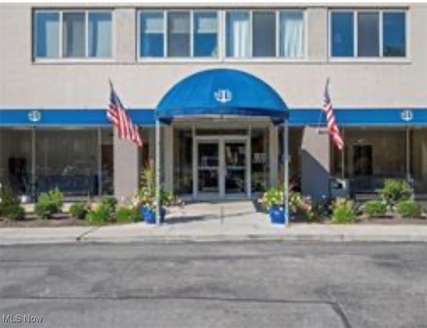 Enjoy the most affordable Lake Erie views right from Marine Towers! This 15th-floor studio suite offers open-concept living with  windows that fill the space with natural light. The building’s amenities are unbeatable, this view is unmatched — a rooftop deck with striking skyline and sunset views, inground pool, fenced dog park, party room, picnic area, and a guest suite for overnight visitors.
You’ll appreciate the convenience of a laundry room on every floor, a heated garage with car-wash station, and additional outdoor parking spaces. The unit includes a spacious walk-in closet plus a separate hall closet for extra storage. Monthly maintenance fee covers heat and air conditioning for year-round comfort. Perfect for owner-occupants or investors — leasing is permitted. Cats and dogs are welcome (up to 50 lbs.). Located on the sought-after Gold Coast, this building is just moments from parks, beaches, shopping, schools, and some of the area’s best restaurants. This is your chance to own a piece of the Lake Erie lifestyle — priced to sell!