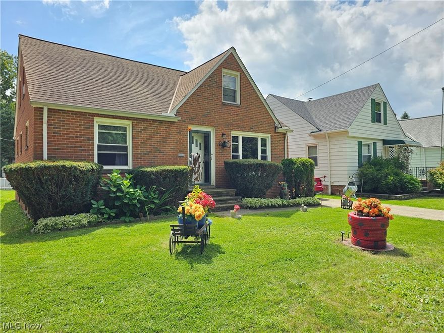 If You've Been Waiting for the Perfect 4 Bedroom, 2 Full Bath Home in Lyndhurst with Unlimited Potential... Your Wait is Over!  Featuring a Beautiful Cape Cod on a Quiet Dead End Street with NO Through Traffic!  The Curb Appeal Immediately Stands Out with a Fully Brick Exterior which adds Style and Durability, Paired with Newer Vinyl Replacement Windows and Glassblock Throughout!  Large Rear Yard Opens Up Well Beyond the 1 Car Detached Garage and Has Plenty of Room to Roam!  Inside the Front Door you are Greeted with a Sizable Living Room with Sight Lines to the Eat In Kitchen.  Two Generous Size Bedrooms with Ample Closet Space and a Full Bath Further Accent the First Floor.  Kitchen Comes Complete with Refrigerator and Range.  Upstairs Has Sprawling Wood Floors Leading to Two More Bedrooms and a Second Full Bath!  Basement is Large with Higher-than-normal Ceilings for a House this Age and Loads of Space to Build the Perfect Get-Away When the Weather Turns Frightful Outside (Which Cer