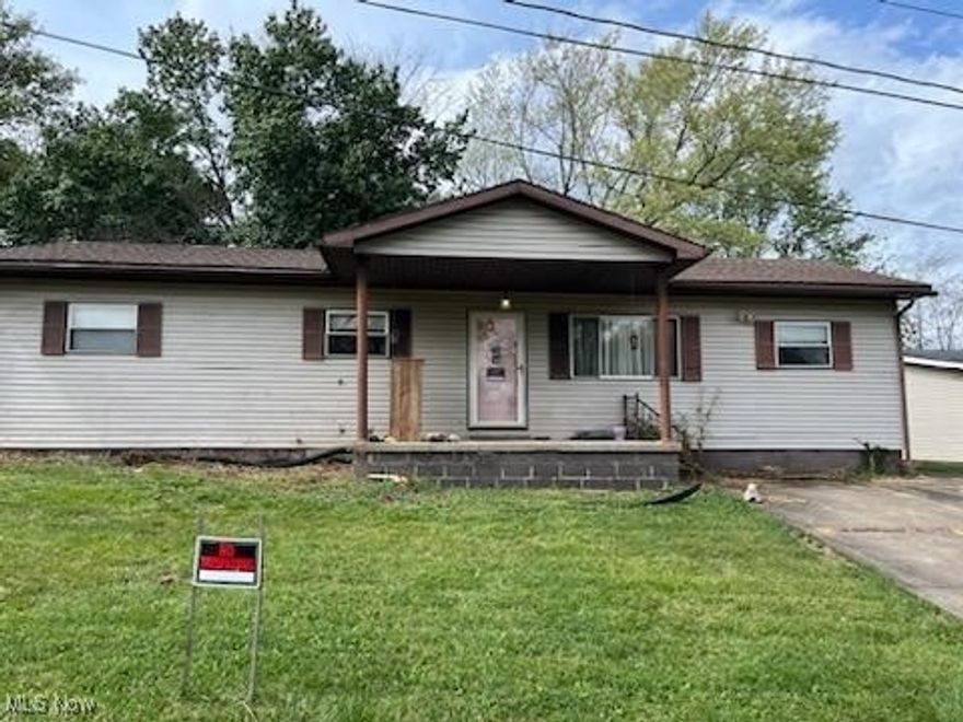 Selling as is where is. Not responsible for anything. Backyard overgrown with trees. No way to view it. 2 trees maybe more leaning against the hoe home. Structural issues.