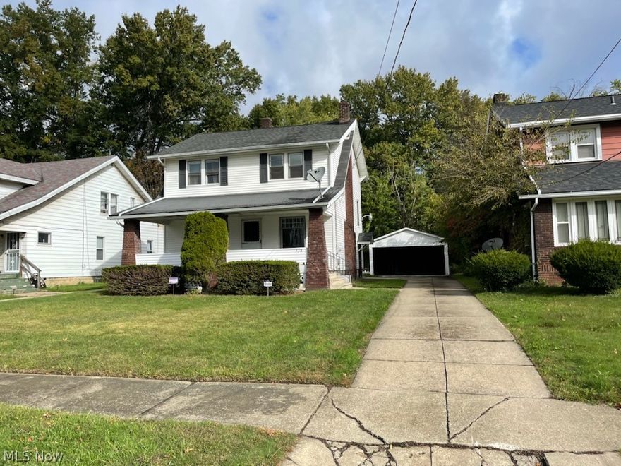 Real clean 3 bedroom vinyl sided 2story home. Features living room with fireplace, formal dining room, kitchen with appliances and some newer windows. Full  basement. Solid furnace and electric. Large 26x8 front porch. 2 car garage and much more!