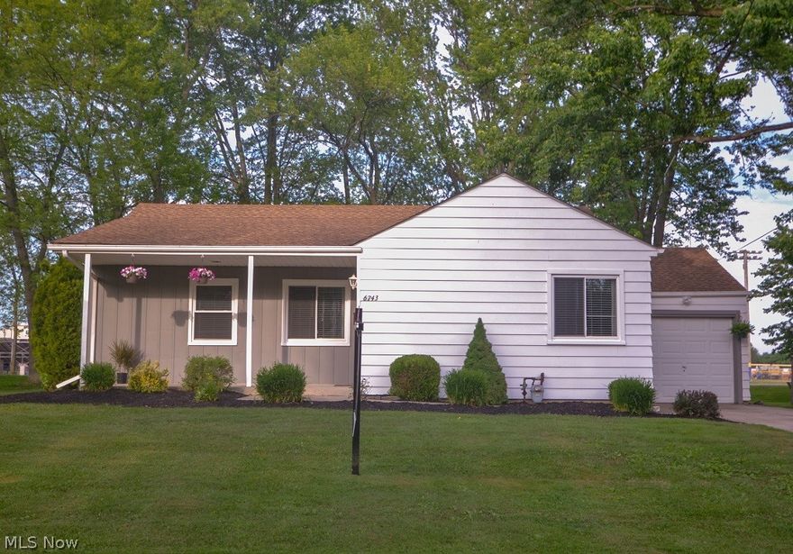 Location, Location, LOCATION! Turn-Key Ready! Cute one floor living ready for you to move right into. The kitchen offers all appliances, a spacious dining area that flows right into the living room. The main level offers hardwoods throughout, Kitchen and Laundry offers newly installed tile flooring (2018). Three nice size bedrooms, one bedroom has 2 closets which has a recently installed closets system (2017) in it. The First-floor laundry room includes the washer and dryer. Beautiful landscaped front and back yard which offer a patio. Many newer updates...Hot water tank, Sump Pump, windows & chimney all in 2018.  Roof (2009), Installation (2015), & much more! Solon offers many amenities, rec center, pool, shopping, parks, playgrounds, golf, and much, much, more.  Begin your story here!