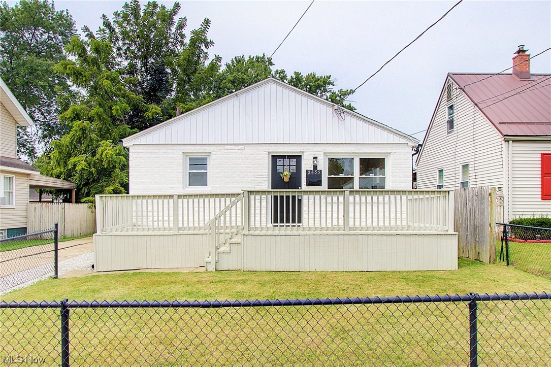Absolutely stunning remodel! Brick ranch with three bedrooms and full bath. New windows, AC, furnace, floors, kitchen, bathroom, paint, electrical, lighting, appliances. Two car garage, fenced front yard. Perfect and ready to move in.