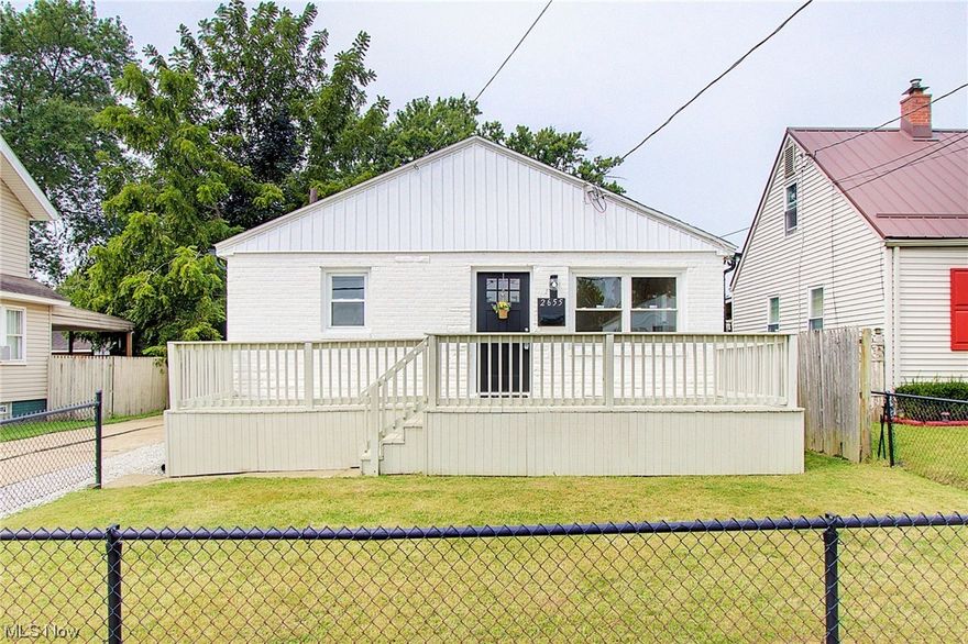 Absolutely stunning remodel! Brick ranch with three bedrooms and full bath. New windows, AC, furnace, floors, kitchen, bathroom, paint, electrical, lighting, appliances. Two car garage, fenced front yard. Perfect and ready to move in.