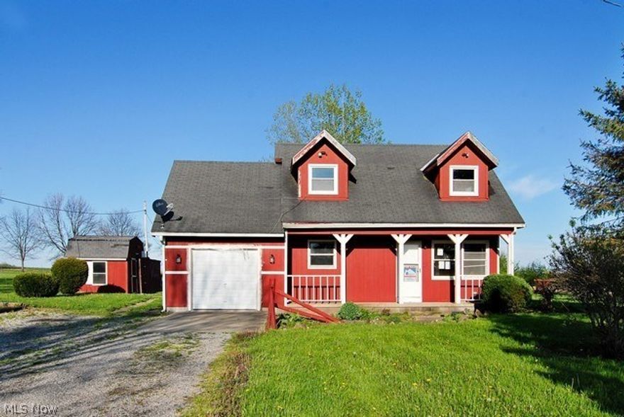 Adorable home available on almost 2 acres of land.  It has 3 bedrooms and 1.5 bathrooms.  It features an attached 1 car garage, a covered porch, kitchen with dark cabinets, unique doorways, and more. REO Property, Property Sold AS-IS W/O Repair, Warranty or Seller Disclosure.  The Listing Broker & Seller make no guarantees as to the accuracy of information herein; Buyer or Buyer’s Agent is responsible for utility activation related to inspections, Water activation not authorized; air pressure test only.