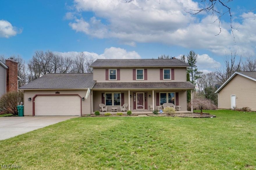 Come see this wonderful updated 4 bedroom 3 full and 1/2 half bath.  Frist floor bedroom is handicap accessible. This home offers it all. Rough cut hardwood floors throughout the home, above ground pool off the deck with steps leading down to the paver patio, theater room in the basement off set by a fully functioning bar, spacious bedrooms, primary bedroom with a gorgeous travertine tile primary bath,  living room featuring a gas fireplace,  and the eat in kitchen offers so much natural light and has all stainless steel appliances. This yard back up to a wooded and has a storage shed. This home offers so many features and storage which will surely suit a family of any size. Come see this one before it is too late.