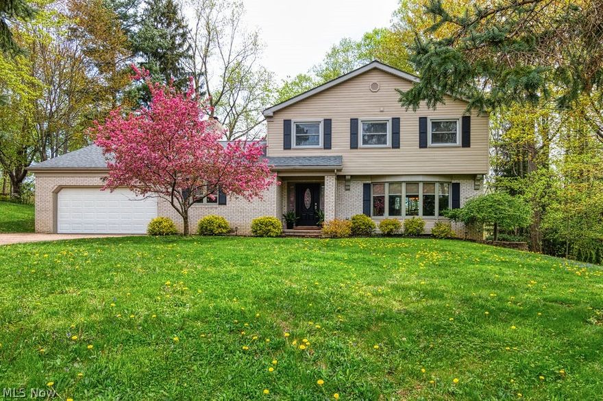 Your Own Private Retreat! Updated Colonial Situated On Brightwood Lake* Bright & Airy Kitchen W/Breakfast Bar, opens to Family Room with Fireplace.*First floor Dining, Formal Living, Den & Laundry* Enjoy Views Of The Lake from the Deck*Mud Room Has Steps To Basement*Basement Is Finished W/Half Bath & Rec. Room with Fireplace* Upstairs offers 4 bedrooms &  4  baths with over 2,700 sq. ft. of living space. Updates include 3 Baths, Laundry Room,Garage Door,Insulation,Roof Venting,Carpet (Roof,Siding,Windows, A/C 2006)* Furnace & H2O New 2018, Quiet street, cul de sac. Country feeling but just minutes from the freeway and local businesses. Very peaceful back yard where you can enjoy your morning coffee overlooking a private lake.  Home Warranty.