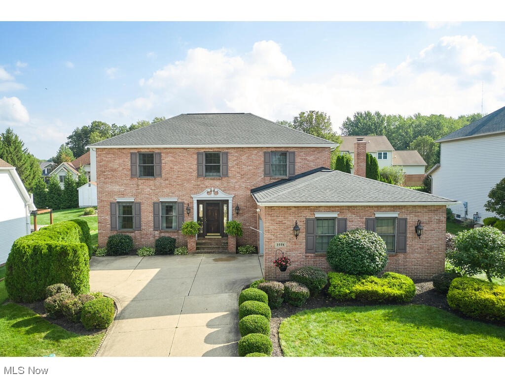 Nestled in the highly sought-after Crest & Valley neighborhood, this 4-bedroom, 2.5-bath gem boasts numerous updates. A brand-new roof (September 2023) and professionally landscaped outdoor oasis with a tranquil waterfall and landscape lighting create a serene ambiance. Recently added marble countertops in the master and guest bathrooms (2023) add a touch of luxury. The first floor features attractive bamboo flooring (2018), an open-concept kitchen connecting seamlessly to the family room with a cozy fireplace, a spacious living room, dining room, laundry room, and a convenient half bath. Step outside to the expansive patio with a built-in firepit through the new sliding glass door (2023) for effortless outdoor entertaining. Upstairs, you'll find four bedrooms and 2 full baths, including the primary suite. The finished lower level offers over 800 sq ft of additional living space with a media room with fireplace and workout room. Other highlights include a side-loading 2.5-car garage, e