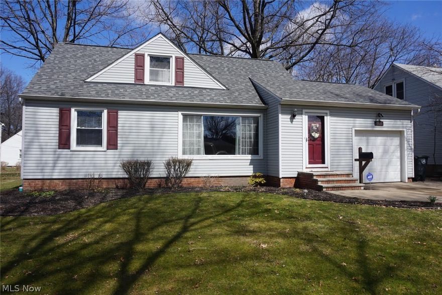 Charming Cape Cod home in well cared for condition. Wonderful kitchen with newer cherry cabinets including pantry & ceramic tile floor! Updated bath includes newer vanity & tile floor. Hard wood floors in excellent condition throughout first floor. Eat-in Kitchen plus formal Dining Room. Large screened porch/sunroom to deck overlooks lovely landscaped rear lot! Many updates include roof 2010, siding 2006, & blown-in insulation in home & attic. There's a lot to love in this "ready to move in" home in a convenient location!