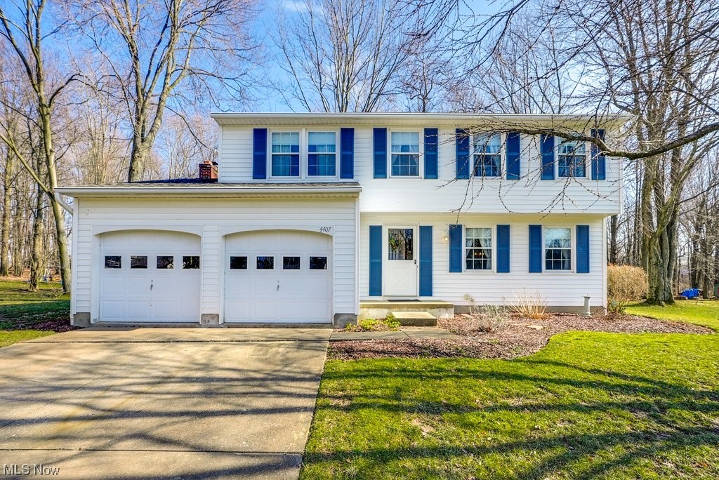Comfortable Colonial in Stow! Original Owners! This home has 4 bedrooms and 1.5 bathrooms. The living room has hard wood flooring and is open to the formal dining room. The eat in kitchen is very spacious and all the appliances will stay. The family room is very inviting with the wood burning fireplace. There are French doors leading to the sunroom, the natural light provides a sun kissed space. The second level has 4 bedrooms and a jack and jill bathroom. The bedrooms are all good sizes with plenty of closet space. There is a full unfinished basement with a sump pump and crawl space. There is also a 2-car attached garage. The lot backs up to a wooded area. There is a long list of updated items. Windows 2006, Roof, 2019 Furnace and Air 2018, Vinyl siding and shutters 2015, Downspouts and gutters, drainpipe to the street 2019, new sump pump 2023, gutters guards 2012. Chimney cleaned 2023.