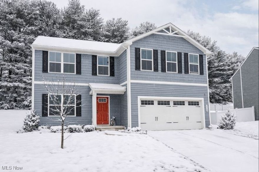 Welcome to this modern 5-bedroom, 2.5-bath home in Kenyon Creek Estates, one of Tuslaw’s newest communities. Built in 2022, this 2,203 sq ft home offers a rare five-bedroom layout that fits busy households, remote work, or guest space.

The main level features an open layout that connects the living area, dining space, and kitchen. The kitchen includes stainless steel appliances, white cabinetry, and a large island built for daily use and gatherings. Large windows bring in steady natural light and overlook a calm, tree-lined setting.

All five bedrooms are located upstairs. The primary suite includes a double-sink vanity and glass-enclosed shower. A second full bath also offers dual vanities, keeping mornings simple and efficient.

The full unfinished basement includes bathroom rough-ins and gives you room to grow with roughed in full bath. Create a rec room, home gym, or extended living space when you’re ready.

Outside, enjoy a quiet neighborhood within the highly rated Tuslaw Local School District. You’re close to Canal Fulton and Massillon City dining and social spots like Stone House, Fizzlesticks, and Miller Doan. Coffee favorites include Tremont Coffee and The Exchange. Outdoor recreation is nearby with easy access to the Ohio & Erie Canal Towpath Trail and Sippo Valley Trail.

Convenient to Route 21, shopping, and everyday amenities, this home delivers space, location, and flexibility in one package. Schedule your private showing and see how well this home fits your life.