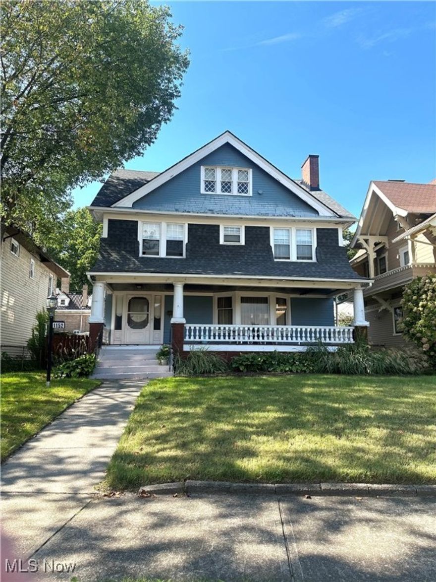 Step into timeless craftsmanship in this East Boulevard Historic District home, where natural woodwork, beautiful muntin bar accented windows, gleaming hardwood floors, and dual staircases set the tone. The first floor boasts expansive living and entertaining spaces, a butler’s pantry, powder room, coffered dining room ceilings and a rear vestibule leading to the private rear yard. Upstairs, four generously sized bedrooms await, while the third floor offers a versatile bonus suite with a spacious living room, full bath, bedroom, and office—ideal for guests, in-laws, or work-from-home living. Enjoy outdoor living with a charming front porch and a private side yard featuring multiple relaxing and entertaining areas along with direct garage access. Additional highlights include a full basement and a new roof installed in November 2024. Perfectly situated within walking distance to the Cultural Gardens, this home blends historic character with modern updates. Make this home yours today—call today for a private showing!