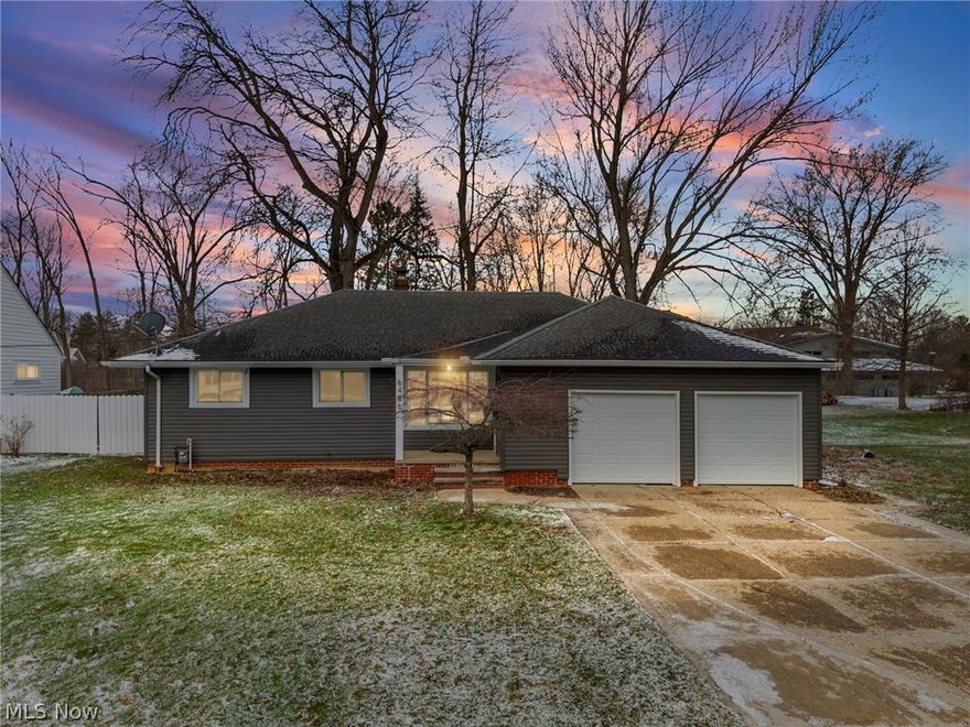 Welcome to this beautifully updated ranch style home located on a quiet dead end street minutes away from Great Northern Mall, Restaurants and more. This stunning home offers a thoughtfully designed open floor plan and exceptional finishes throughout. The inviting, spacious living room flows seamlessly into the dining area and stunning kitchen—perfect for both everyday living and entertaining. The state-of-the-art kitchen features high-quality shaker cabinetry, elegant quartz countertops, brand-new stainless-steel appliances, and modern finishes. The main level includes three generously sized bedrooms including a fourth bedroom just a few steps down from the kitchen. The finished lower level adds over 700 square feet of additional living space, featuring a large recreation room ideal for entertaining, relaxing, or hosting guests. Step outside to a huge deck and spacious back yard providing the perfect setting for outdoor enjoyment. Also comes with a 2 car attached garage making this house the perfect home. Recent updates include a fully renovated kitchen, updated bathrooms, some new flooring new light fixtures, updated electrical box and wiring throughout, new garage doors, fresh paint, plus new windows, doors and vinyl siding and railing on the deck. Don’t miss this exceptional opportunity to own a move-in-ready home that truly has it all. Don't forget to check out the city of North Olmsted Rec center with inside and out pools and more!!