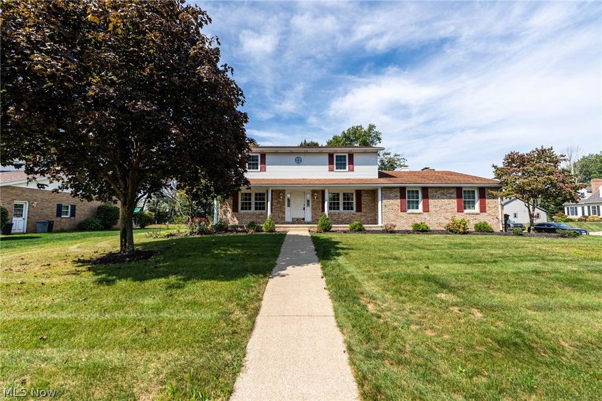 Beautiful 4 bedroom 2.5 bath two story in a desirable neighborhood. When you enter thru the front door, you're greeted with a nice size foyer with hardwood floors. There is a large formal living room open to a dining room that sits right off the kitchen. There is also a first floor office that could make for a possible 4th bedroom. Large eat in kitchen with oak cabinets, tile floors, and corian countertops that is open to the huge family room with a brick fireplace and built ins. Half bath off the kitchen with granite countertops. Upstairs the master bedroom offers 2 walk in closets and granite countertops. 2 other large bedrooms and another full bath with updated granite countertop as well. Part of the basement is finished and still has tons of space for additional storage or a work shop area. The sun room off the back house leads to a nice large deck overlooking a nicely landscaped flat backyard. There is a shed as well for even more storage. Great place to call home.