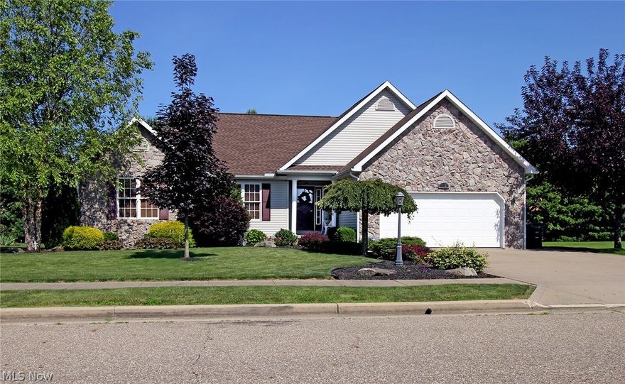 A stunning ranch home with open concept living at its finest! Open the front door, walk into a large foyer and the cathedral ceiling great room with fireplace will warm your heart! This room is open to the large dining room and beautiful kitchen with abundant cabinetry. Lots of room in this fine home for the family. You will enjoy the open concept sun-room and hot tub in the adjoining deck to relax and unwind. The master bedroom and bath are a dream come true! Call today for a personal showing.   Nice Updates including:   New roof in 2016.  
All new updated lighting 2016.   10 x 16 storage building 2017, Hot tub 2016, Beautiful Kitchen back splash 2016.
Gas installed for new gas stove, gas dryer & new gas water heater in 2016    New Insulated Garage Door in 2018