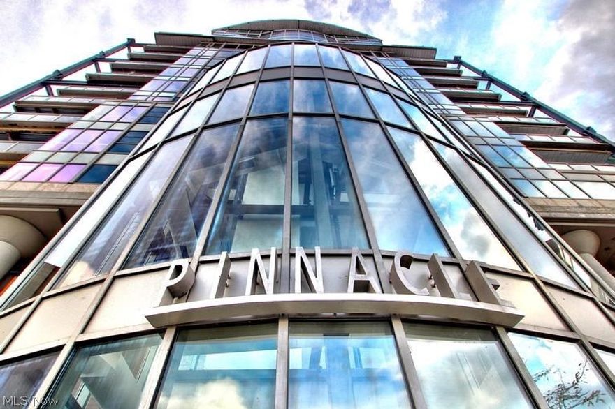 REPUBLICAN NATIONAL CONVENTION –RENTAL**PRICE IS $10,500.00 PER WEEK.
Fabulous luxury condo at THE PINNACLE, within walking distance to all of the RNC event venues and downtown entertainment attractions. Contemporary open floor plan with 3 bedrooms, 2 1/2  bath, with hardwood flooring throughout and granite countertops in both bathrooms. Incredible great room with floor to ceiling windows and panoramic views of Lake Erie. Designer kitchen has a large granite breakfast bar with stools and stainless steel appliances. High speed internet and cable included.  Enjoy the outdoor balcony and in-suite washer/dryer. 24 hour Concierge and maintenance services, plus 2 indoor garage parking spaces. Community rooftop deck with outdoor grills, the perfect venue for entertaining.