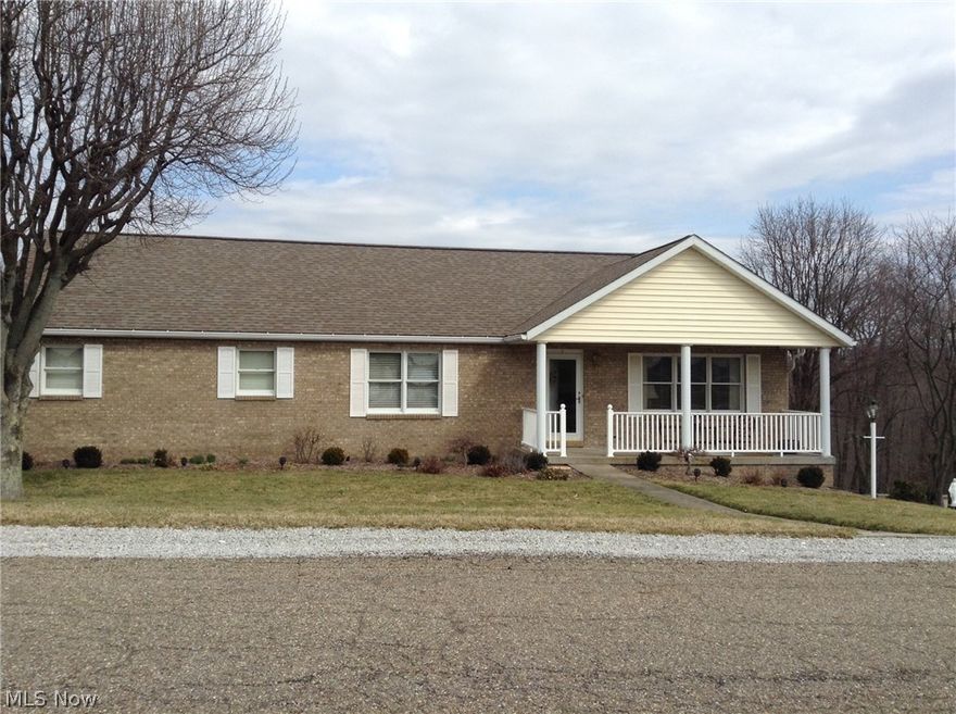 wonderful ranch style home on 1.5 acres. spotless! master suite first floor laundry,full basement with wood burning stove lots of storage beautiful yard storage building deck  built in 1991
