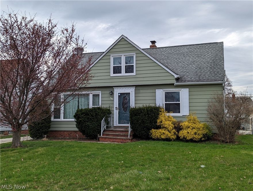 This is a must have! This home is located just minutes away from the city of Willowick's local amenities. Very Spacious 3-bedroom 1-full bath with a full fenced in yard. Beautiful hardwood floors throughout with an updated bathroom. This home has had a ton of recent updates including, central air unit. There in a ton of storage areas and if that isn't enough, put some in the huge 2- car garage.