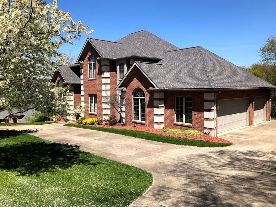 One Owner- Quality brick & cedar home with coined corners built in 1997on large .94 Acre lot. 3,592 sq. ft. with an additional 1,200 sq. ft in the walk-out Lower Level. 4 Bedrooms. 3 1/2 Baths. 1st Floor Laundry. Spacious kitchen with plenty of cabinets, stainless steel appliances and access to rear deck. Living Room with fireplace and 2 sets of doors to large rear deck. Dining Room with tray ceiling. Fabulous Master Suite with sitting area, 3 year old remodeled master bath and walk-in closet. Finished Walk out LL with fireplace and 2 sets of doors to fabulous yard with Sprinkler System.  Wood and privacy in rear.  Great views of the valley overlooking Union Country Club. New Roof in 2016. Circular driveway.  3 car garage. This owner’s utility averages; Gas $85,  Electric $160,                                                   Water/Sewer/Trash $565   Taxes $6,790 yearly.
