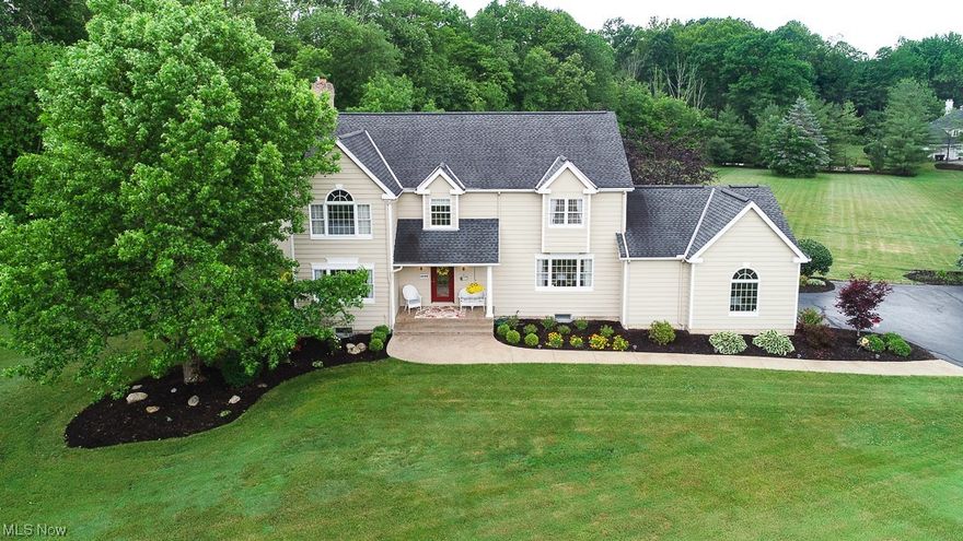 * NEW * Red Raider Trails Colonial in Novelty / Cul-de-Sac / 4 BED / 5 BATH / 3 Acre / In-Ground Pool / FINISHED BASEMENT * Asphalt Driveway at the End of Shire Ct. / Textured Concrete Walkway to the Covered Front Porch and the Back Yard * Beautiful New Hardwood Flooring on the First Floor * Living Room w/ Large 3 Panel Oak Trim Window / Hardwood Floors * Large Formal Dining Room w/ Hardwood Floors / Oak Crown Molding and Trim / Chandelier * New Kitchen / Full Remodel 2021 w/ Center Island w/ New Cooktop Range and Built-In Microwave / All New Appliances /  New Hardwood Flooring / New Custom Cabinets / Granite Countertops / Ceramic Backsplash / Pantry & Coffee Bar * Family Room w/ Brick Gas Fireplace / Crown Molding * Sun Room w/ Half Bath / Wall Heating and Cooling System / The Perfect Pool Room w/ Deck & In-Ground Pool Access /  Skylights * First Floor Laundry * Four Bedrooms Up and 3 Full Baths Up w/ Flex Room / Office / 5th Bedroom / Nursery * Master Suite w/ attached Office / Vaulted Ceiling / 2 Walk-In Closets / Master Bath w/ Ceramic Tub and Surround / Planked Flooring / Extra Large Vanity w/ Double Sink * 2nd Primary Bedroom w/ 2 Closets and Attached Full Bath w/ Ceramic Floor * TWO Additional Bedrooms Up w/ Carpet and Double Closets * MASSIVE Finished Basement w/ Large Recreation Room / Additional Bonus Room-Workout Room-6th Bedroom * Over 1,000 sq. ft. Deck overlooks the AMAZING In-Ground Pool and 3 Acre Lot tucked away on the Cul-de-Sac * MUST SEE *