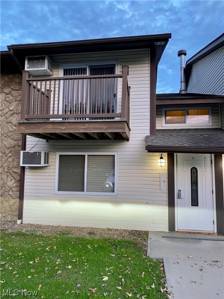 First Floor updated 2 bedroom, 1 bath apt. Updated vinyl windows, mini blinds, Updated bathroom with walkin shower, toilet and vanity and storage area. Spacious Master bedroom has 2 big closets. Eat in kitchen has oak cabinets with granite countertops, pantry, stove, fridge and dishwasher. Room for a table. Great room had ceramic tile floors and also has space for dining area. Sliding doors in kitchen open to a patio. Coin operated washer and dryer in common area in hall. Your own private one car garage space with garage door opener. Assigned space in front of building. Visitor parking area. Painted with neutral colors. NO PETS. Close to 224, Rt 11 and shopping. Move right in. Security deposit is $720. Must submit an online application for credit, background and eviction check, each adult - fee is $40. Owner pays all utilities, except electricity and cable/internet. No section 8. Credit scores must be over 640 and no evictions or bankruptcy on your record.