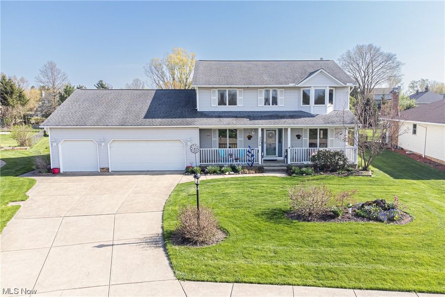 Looking for an in-law suite that has its own private entrance? You could also make this a first fl master suite! This rare find in Brunswick on a private cul-de-sac has it all! This Colonial features 4 beds, 4.5 baths w/ 2,721 above-ground sq ft. It has been lovingly cared for by the same owner for over 20 years.  As you approach the home, notice the 3-car garage & inviting front porch. Once inside you will be impressed w/ the beautiful laminate floors that run throughout most of the home. The living & dining rm are at the front of the home off the foyer.  Ahead you will find the large eat-in kitchen w/ oak cabinets, plenty of counter space & storage - all appliances stay! Open to the kitchen is the bright family rm which has a stone, gas FP as the focal point of the rm. Off the kitchen is a private in-law suite w/ a full bath & has access to the backyard. Completing the 1st floor is a half bath & laundry rm - washer & dryer (3/2021) included.  Upstairs you will find the master suite w/ a large walk-in closet & master bath w/ a stand-alone shower & soaking tub.  Another full bath & 2 additional beds finish off the upstairs.  Downstairs offers more living space w/ a large recreation rm & full bath. The spacious backyard is sure to impress w/ a large wood deck & patio plus an above-ground pool w/ a deck area. Updates - Lift Master garage door opener w/ wifi 2021, whole house vac rebuilt (approx 8 yrs), front door 2017, kitchen & master bed bay window 2019, & microwave 2018.