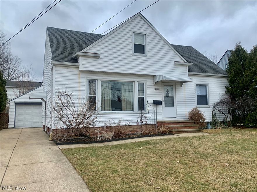 Beautifully Updated 4 Bedroom Cape Cod/Bungalow * Nothing To Do But Move In And Unpack Your Belongings * So Much Updating In Past Several Years * Newer Roof, Furnace, Central Air Conditioning, Refrigerator, Dishwasher, W&D, Ceiling Light/Fans, Many Rooms Freshly Painted In 2019 * Total Kitchen Remodel In 2017 And Bathroom In 2018 * Pergo Floors In Kitchen & Dining * Hardwood Floors In LR & All 4 Bedrooms * Vinyl Siding & Windows * Newer Custom Shades In Most Rooms * Kitchen Includes Pantry, All Appliances & Built-In Microwave * 2 Bedrooms On First Floor * 2 Bedrooms Upstairs With 2 Floored Attics, Cedar Closet & Built-In Drawers * Full Basement - Half Finished With Paneling & Flooring & Half Unfinished Is Storage/Furnace/Laundry Area * Detached 1-1/2 Car Garage With AGDO & Shelves * Covered 16X6 Concrete Patio * Totally Fenced Yard For Your Little Ones Or Pets * So Much For So Little * Close To All Amenities: Schools, City Parks W/Swimming Pools, Shopping & Freeway * ONE YEAR HOME WARR