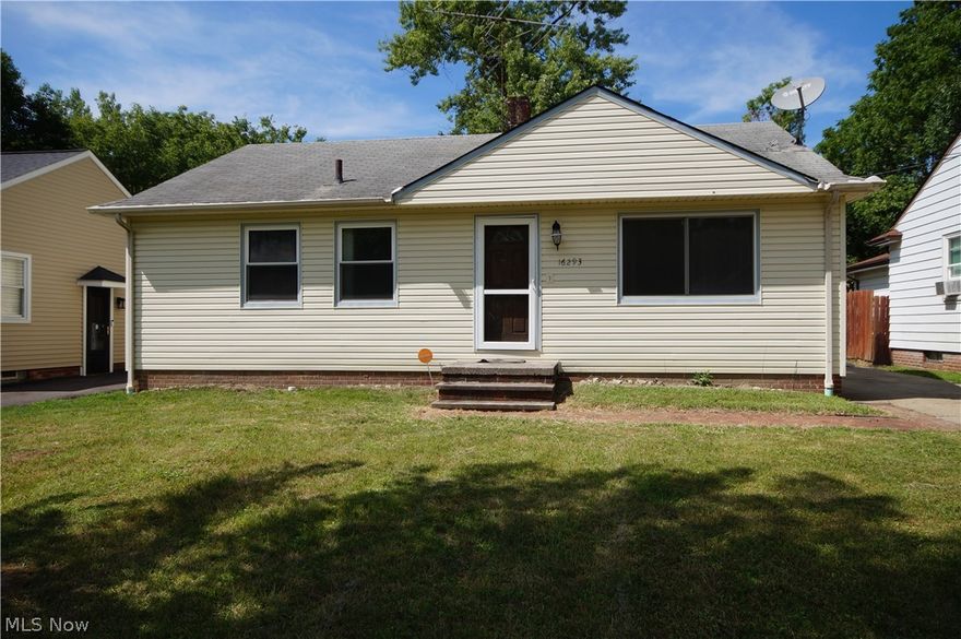 VIOLATION FREE. Low down payment available with FHA or VA financing. Payments cheaper than rent. Call for details. Just reduced for a quick sale. Clean Maple Hts ranch in the Maple Hts school system.  This home is located in a secluded little hide-away neighborhood of Maple Hts. with very little car traffic. This home features 3 good sized bedrooms with a full bath, spacious living room and a large eat-in kitchen. Most room have hardwood floors. There is an updated furnace with central air. The basement is an open slate to be finished as a sizeable rec-room using your imagination. The back yard is partially fenced with room to add a garage. There is a storage shed in the back yard.
You will love this home and the location.