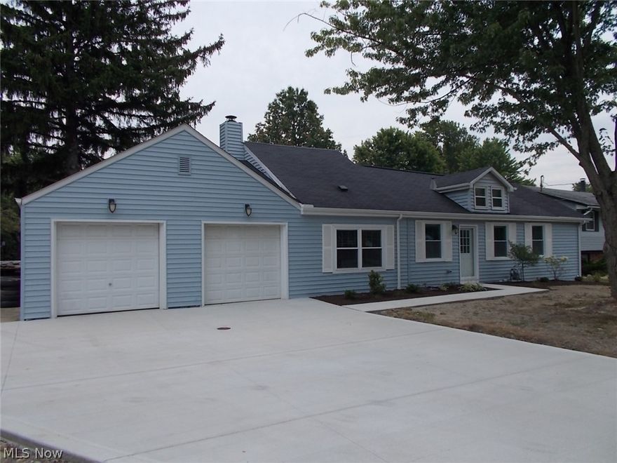 Fantastic location in Strongsville!  This home was originally built in 1932 but has been almost completely rebuilt in 2016, from foundation walls up!  Beautiful New Kitchen with all New Stainless Steel Appliances.   Dining area is adjacent to the kitchen plus there is a large area at the Foyer Entrance that would be perfect for a desk, a bench or your favorite reading chair.  The Living Room has a Wood Burning Fireplace and sliding glass doors that lead out to the patio in back.  First Floor Master Suite with Private Full Bath, plus a second first floor bedroom provided.  This unique floor plan has a private stairway from the living room to the Third Bedroom, plus a separate private stairway off the main hallway that leads to the Fourth Bedroom/Bonus Room.  Beautiful Full Bath on the main floor is just steps from the convenient First Floor Laundry Room with New Washer and Dryer and access to the back yard.  Plenty of storage areas provided on the second floor, in the Basement with a ne