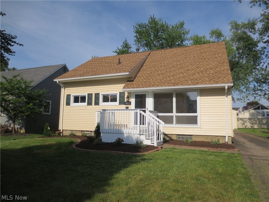 Totally renovated 3 bedroom, 1 ½ bath cape cod! New fully equipped kitchen, bathrooms and flooring. Newly painted throughout. New furnace and hot water tank. Ready to move in! Roomy 2-car garage. Newer siding, windows and roof! Handy to everything on State Rd.