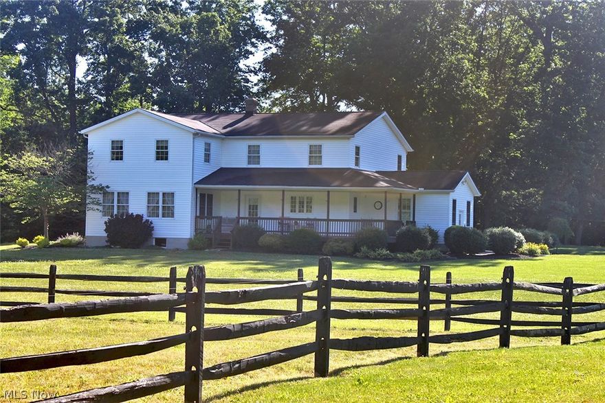24+ acre hide-a-way with spacious 2 story home.  Park like setting and lake.  Built in 1999.  Features include large entry/mudroom with steps to basement.  Spacious oak kitchen with built-in desk plus large dining room and expansive living room.  First floor master bedroom and full bath.  4 other bedrooms up plus bonus room.  Relax on covered front porch or back patio overlooking wooded backyard.  Storage building and pump house.  Also see listing #3920015 for 19+ acre property next door.  Combining these properties would make endless possibilities.  This is a must see property!  There is no electric ran to the home.