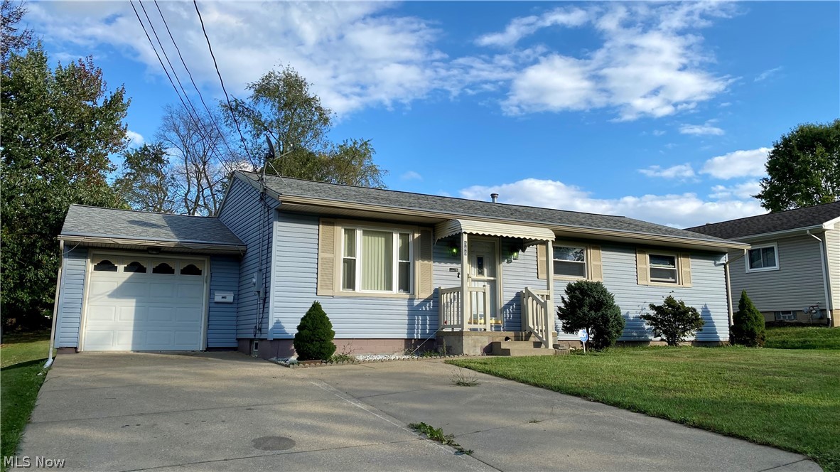 Great ranch with large back yard surrounded by neighbors' fences. Seller has made numerous major updates including dimensional shingle roof, furnace & a/c, siding, gutter helmet, tilt replacement windows, enclosed patio, storage shed, and updated bath with walk-in shower. Buyers may need to replace the carpeting. Partially finished basement with rec room. Appliances washer, dryer, refrigerator, and range. Enjoy the sun room overlooking the great back yard. Selling as is.