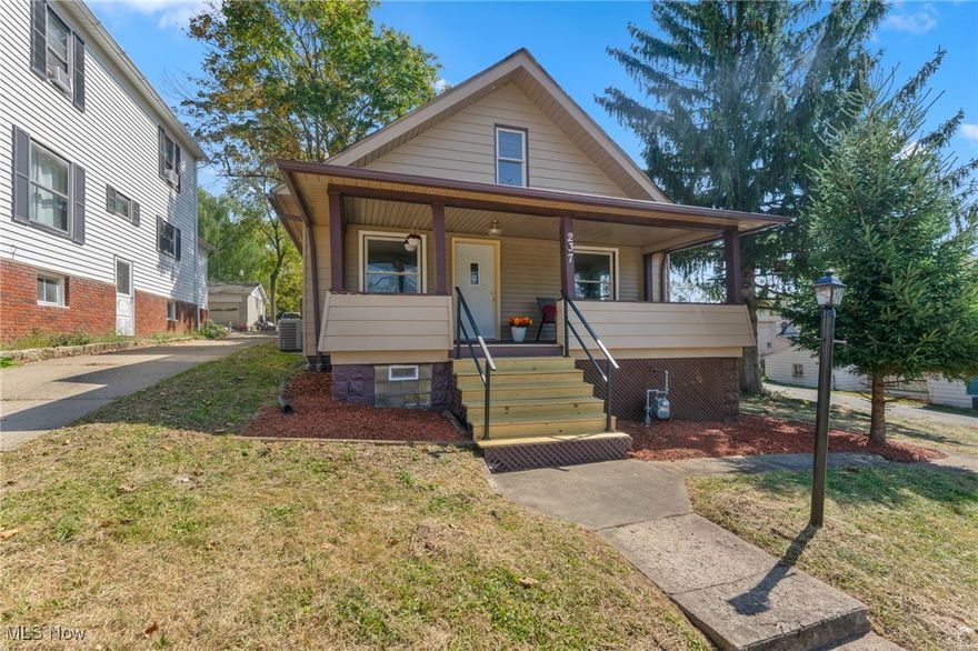 This elegantly remodeled two-story conventional home offers 4 generously sized bedrooms and 2 full bathrooms. Enhancements include new window treatments, new air conditioning system and a new furnace ensuring optimal comfort throughout the year. The property also includes a new refrigerator, dishwasher and range with hood system making this home move in ready. The detached garage boasts an additional deck designed and ready for an above ground pool or a perfect spot to entertain, relax or merely enjoy the outdoors. This home seamlessly combines timeless charm with modern amenities. Don't miss the chance to make this your forever home!