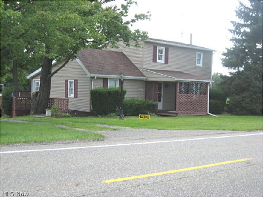 Two Story Vinyl sided home boasts 4 bedrooms, 1 bath, 15x70 Deck with reinforced area for a Hot Tub, 20x40 Pole Garage with cement floor, 3 acres and stocked 1/3 acre lake with 22x22 Cedar Cabin.  Living Room, Dining Room and Basement have ventless heaters when you do not want to turn on the furnace and all rooms have ceiling fans.  Updates include roof & siding 2 yrs, New Hot Water Tank 1 yr, 200 Amp Electric Service 1 yr, gas line from meter to house 2 yrs and CA 8yrs.  Cedar Cabin is completely insulated with gas fireplace and ventless heater (Propane was used here).  West Branch Schools and all Mineral Rights stay.