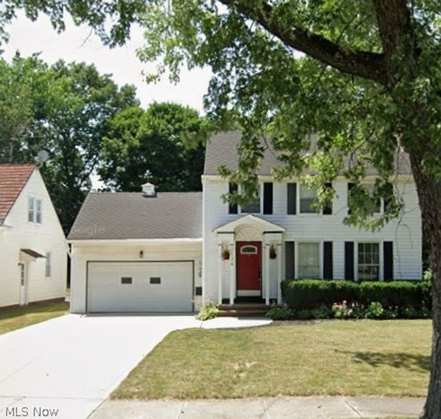 Updated colonial with convenient access to Little Italy, CWRU, University Hospital and Cleveland Clinic. This well maintained colonial home features 3 bedrooms, 1 1/2 bathrooms, living room, dining room, updated kitchen and sunroom. Hardwood floors. All appliances stay. Enjoy your private covered back patio and large fully fenced backyard. Recent updates include both roofs (flat roof above sunroom and main roof), new HVAC, new front gutters. Attached garage for shovel-free winters is a bonus not to be overlooked! Convenient to dining, shopping, and downtown. Great opportunity for homeownership -- just move in and don't worry about a thing.