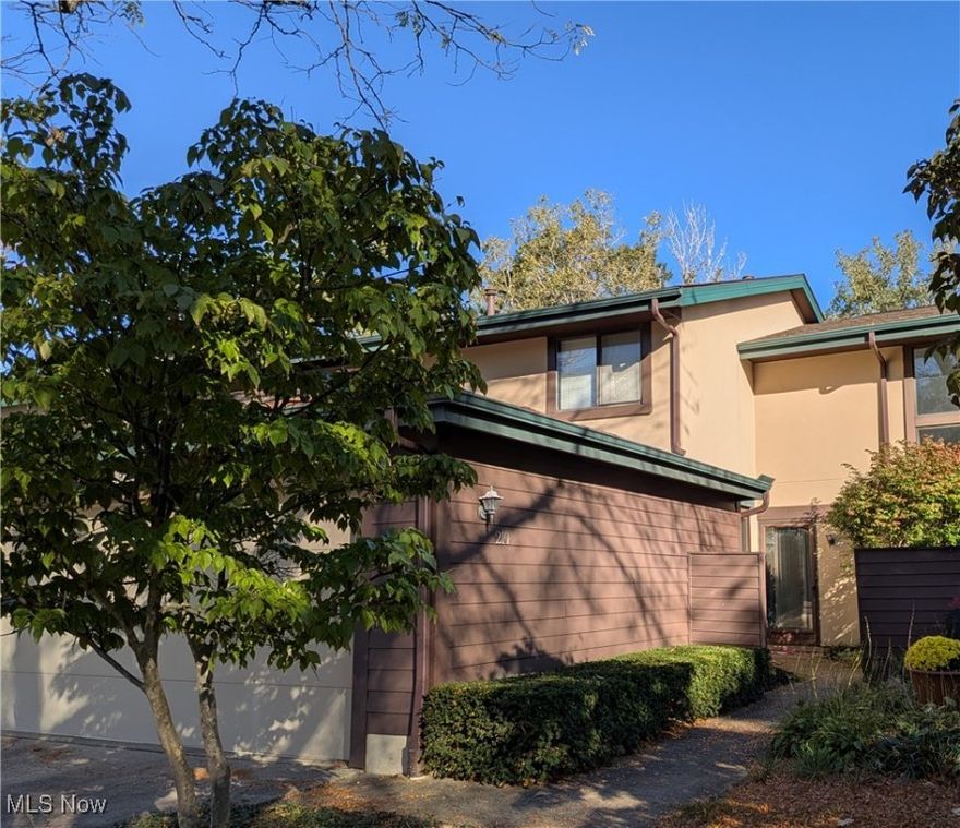 * Welcome to Woodhawk — Resort-Style Living, Unmatched Elegance, Prime Location *Enjoy the carefree living of this 2-story beautiful townhouse with 2 bedrooms and 3 bathrooms *Beautiful white kitchen includes gorgeous and timeless quartz countertops, soft-close cabinets by Green Forest Cabinetry, stainless steel appliances and new flooring *Enjoy natural light in the spacious eating area *Entertain family and friends in the large living room with a cozy gas fireplace *Bonus room with floor-to-ceiling glass windows can be used as a home office, sunroom, exercise room, playroom, or even crafting room *Sliding glass door leads to beautiful and private green space in backyard and no yardwork! *Upstairs, the amazing owner's suite welcomes you with double doors *Once inside, you will find a spacious bedroom, walk-in closet with dressing area, elegant new vanity and private shower area *A roomy second bedroom with large closet and a second full bathroom complete the upstairs *2-car garage with convenient inside entry *First floor laundry room with washer, dryer, and storage *Recent 2024 updates include: Paint, new carpet throughout, kitchen window, microwave and hot water tank *2025 - New sliding glass door and screen door on order *Experience Woodhawk — A Gated Retreat Where Luxury Meets Lifestyle with 24-hour security, walking trails, community center with exercise room, 2 pools, tennis courts *Fabulous convenient location, near Mayfield corridor of shopping and restaurants *Close to highways, hospitals, Legacy Village, Beachwood Place, Pinecrest and much more *It's time to Elevate Your Lifestyle — Discover the Distinction of Woodhawk Living today!