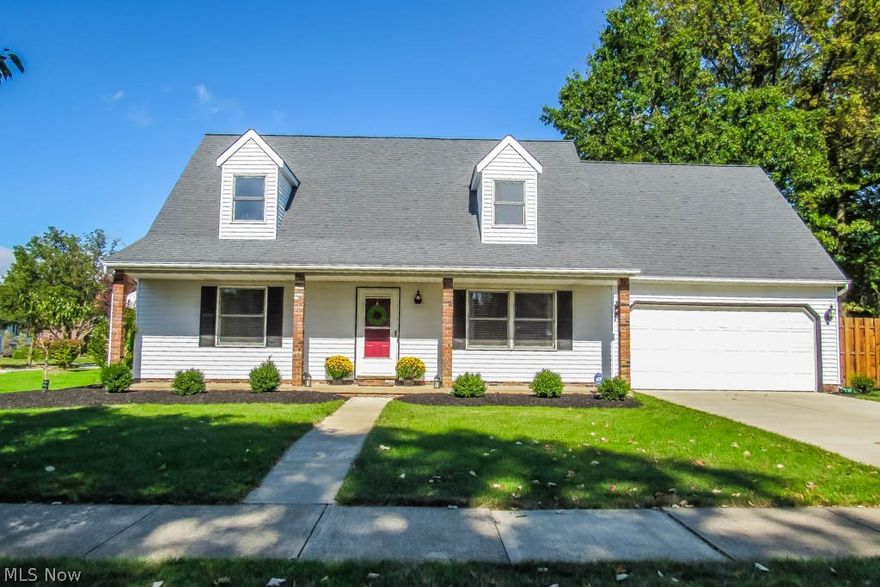 Welcome home to this impeccable, better then new, completely updated cape cod in Willoughby! This newly landscaped, private corner lot home is turnkey ready, you just need to decide where to put your furniture. Walk into this gorgeous, well-maintained home to your living room with vaulted ceilings plus bay and overhead windows for plenty of natural light to shine through. The oversized eat-in kitchen is fully applianced and also includes a 2-seater breakfast bar area, new flooring and has plenty of counter space! Off the kitchen is your first floor laundry, featuring your top-of-the-line washer and dryer! This home will suit first floor living with its large master bedroom and updated master bathroom! Upstairs, you'll find 2 more nicely sized, freshly painted bedrooms with new flooring! Upper level includes a beautifully updated full bath and bonus loft area, perfect for an office or possible gaming area for the kids. The exterior of this home will not disappoint! Walk out your sliding