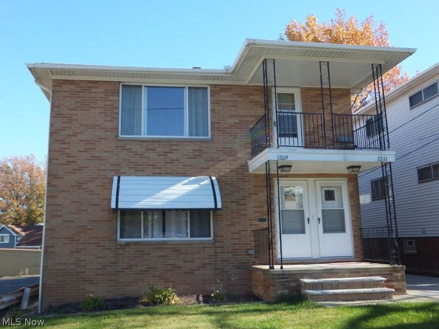 This is the 2 family you have been waiting for! This home features an all brick exterior, 2 car garage and is in pristine condition. Improvements include 2 new furnaces... New central air up unit... 2 new water tanks...Newer carpet up and down...Vinyl replacement windows...New concrete driveway & garage floor. The basement is divided with glass block windows. Violation Free!! Great Home!