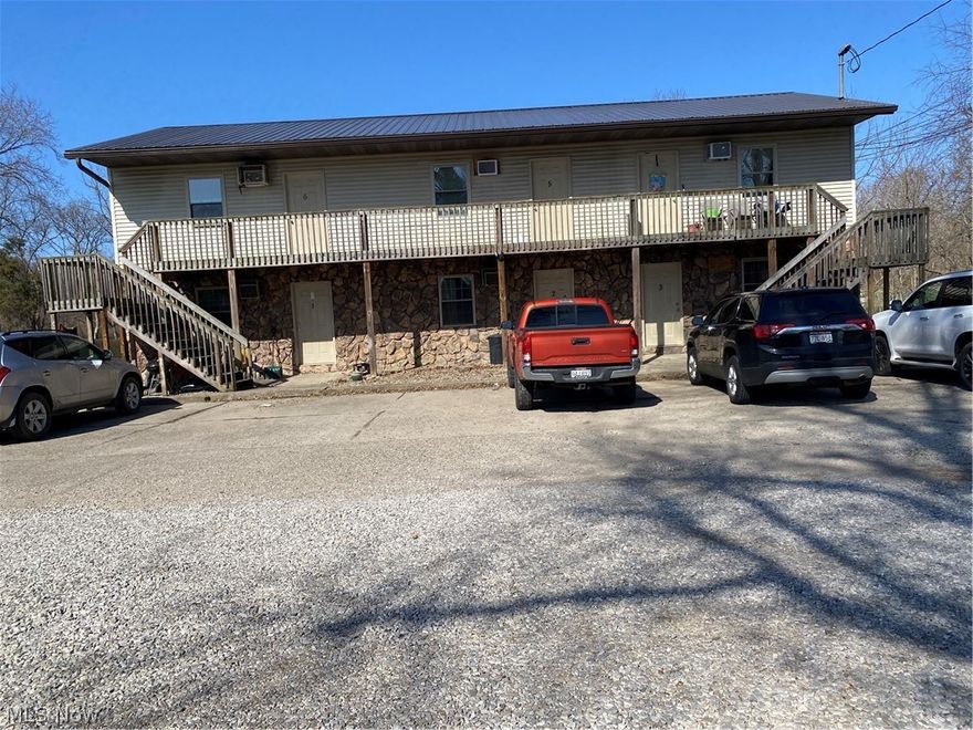 Very nice 6 unit Apartment Building in a nice South Parkersburg neighborhood, sitting on .64 of an acre. Each updated apartment has 2 bedrooms & 1 bath, front deck & plenty of parking. All units are rented with leases.