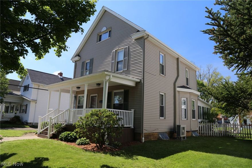 4 finished levels! Quality renovations top to bottom. Beautiful white kitchen, breakfast booth, stainless applilances. New first floor 1/2 bath. Impressive 10X10 foyer entrance with open staircase/seat. Stained glass window. Original oak woodwork throughout. Large formal dining room, bow window. Open plan from living, dining through all-season sunroom. Bright and airy all-season room with lovely back yard view. Exceptional size and quality in 2nd floor full bath. You won't believe the storage and space. Double vanity. A must see bath!! New flooring. Spacious laundry area with newer washer and dryer. Replacement windows. 2 finished rooms in attic in addition to 2 finished rooms in the lower level. 4 mini split heating and cooling secondary units ($8,000 upgrade). New plumbing. Completely new front porch. Deep fenced back yard. Patio. 2-car garage 220 service. Too much to list. Truly must see inside!